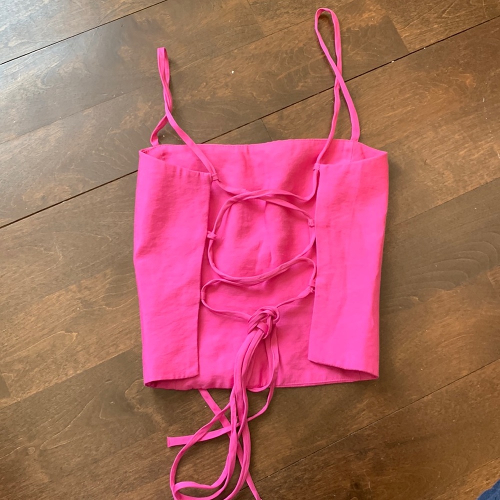 Open cross back tank top